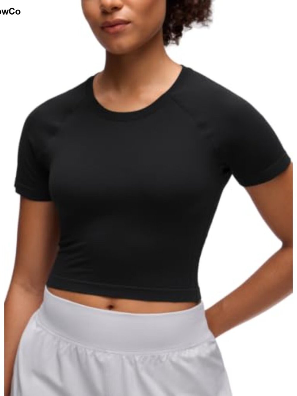 Seamless Crop T-Shirt Slim Fit Breathable Running & Training Tee